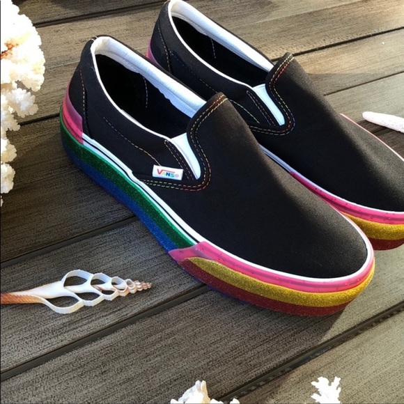 🌴🔆VANS- RAINBOW GITTER PLATFORM SPIL ON’S🔆🌴 - Picture 8 of 14